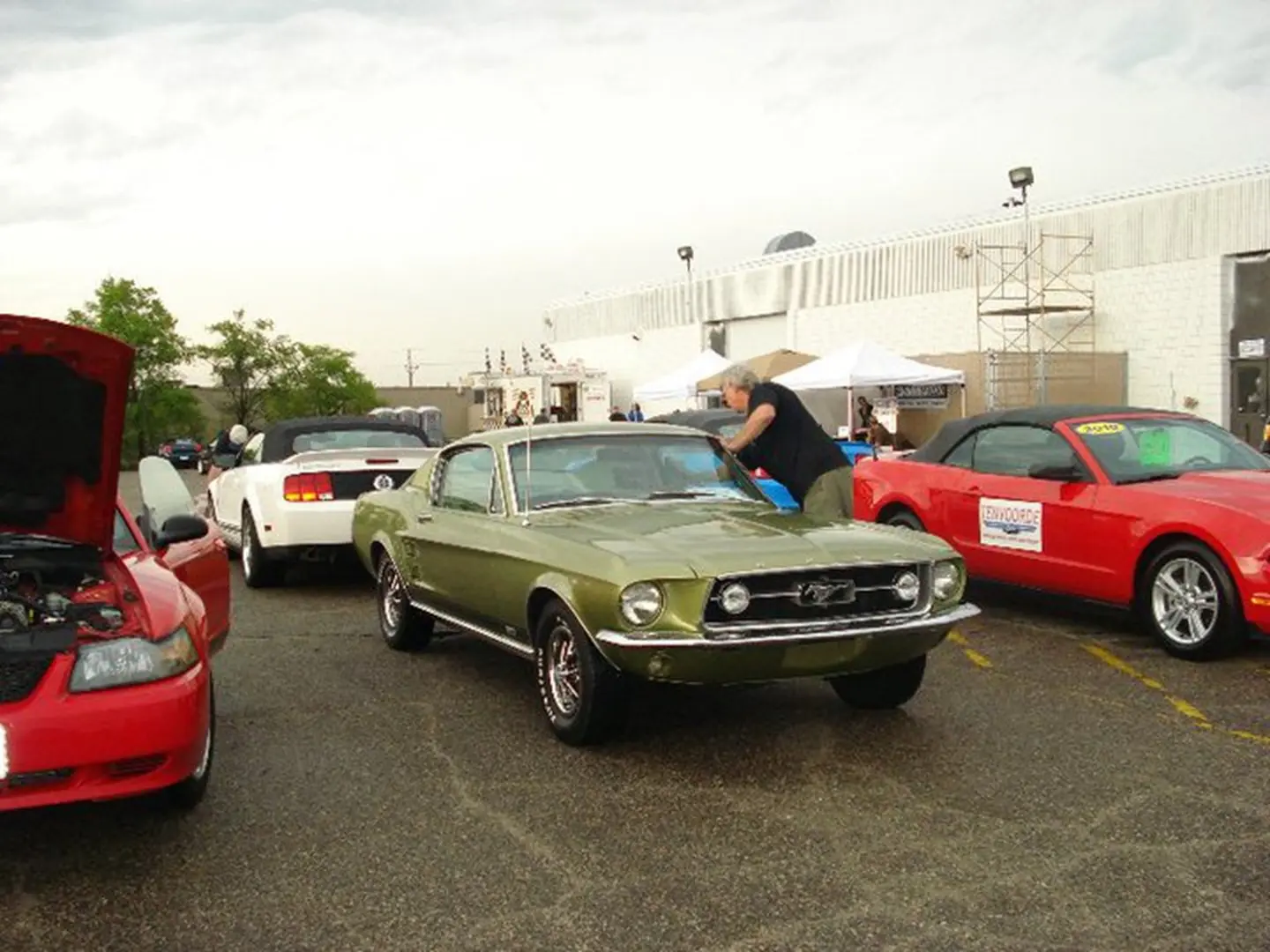 Classic car at a car show