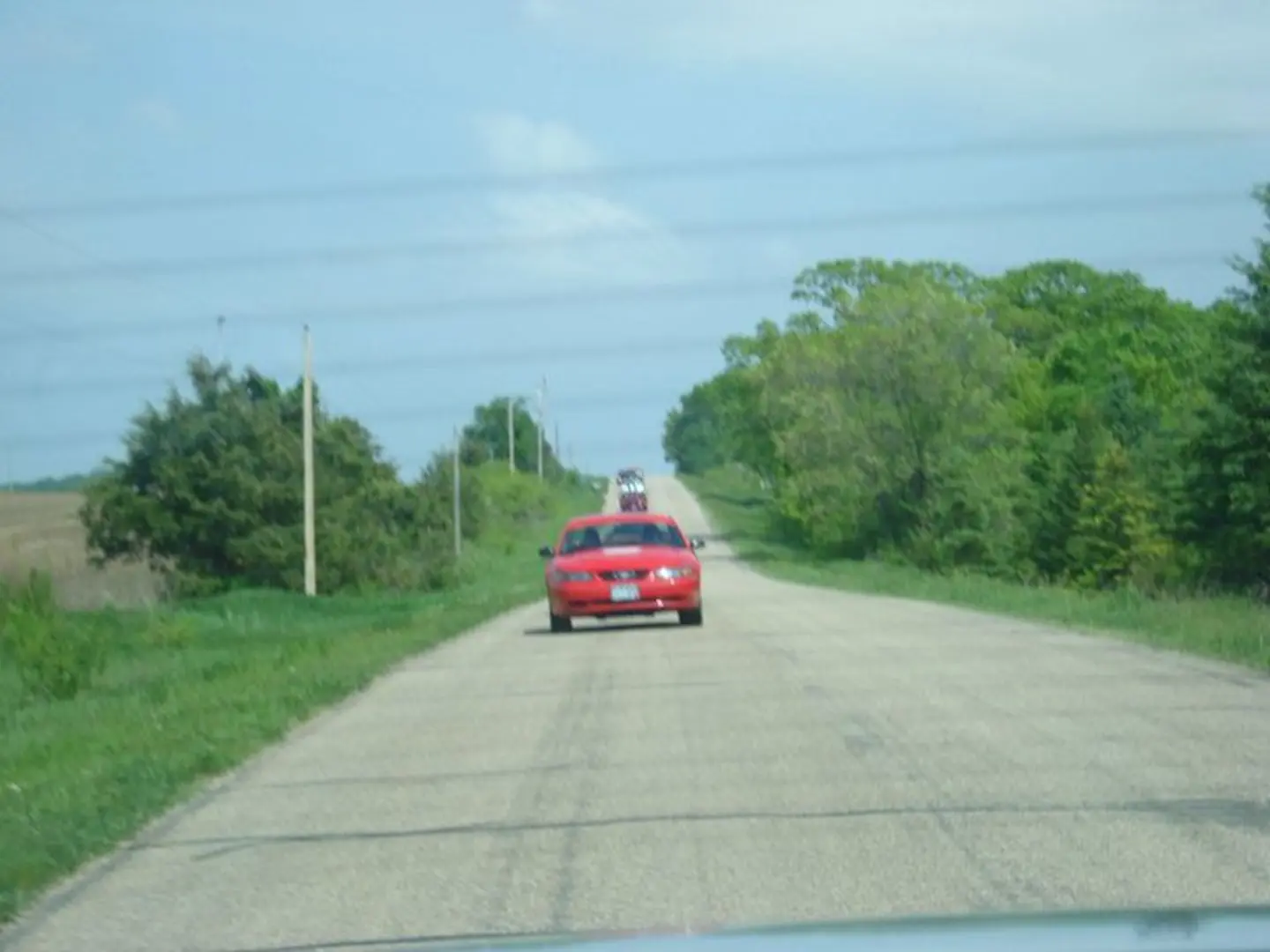 Scenic drive with lush greenery