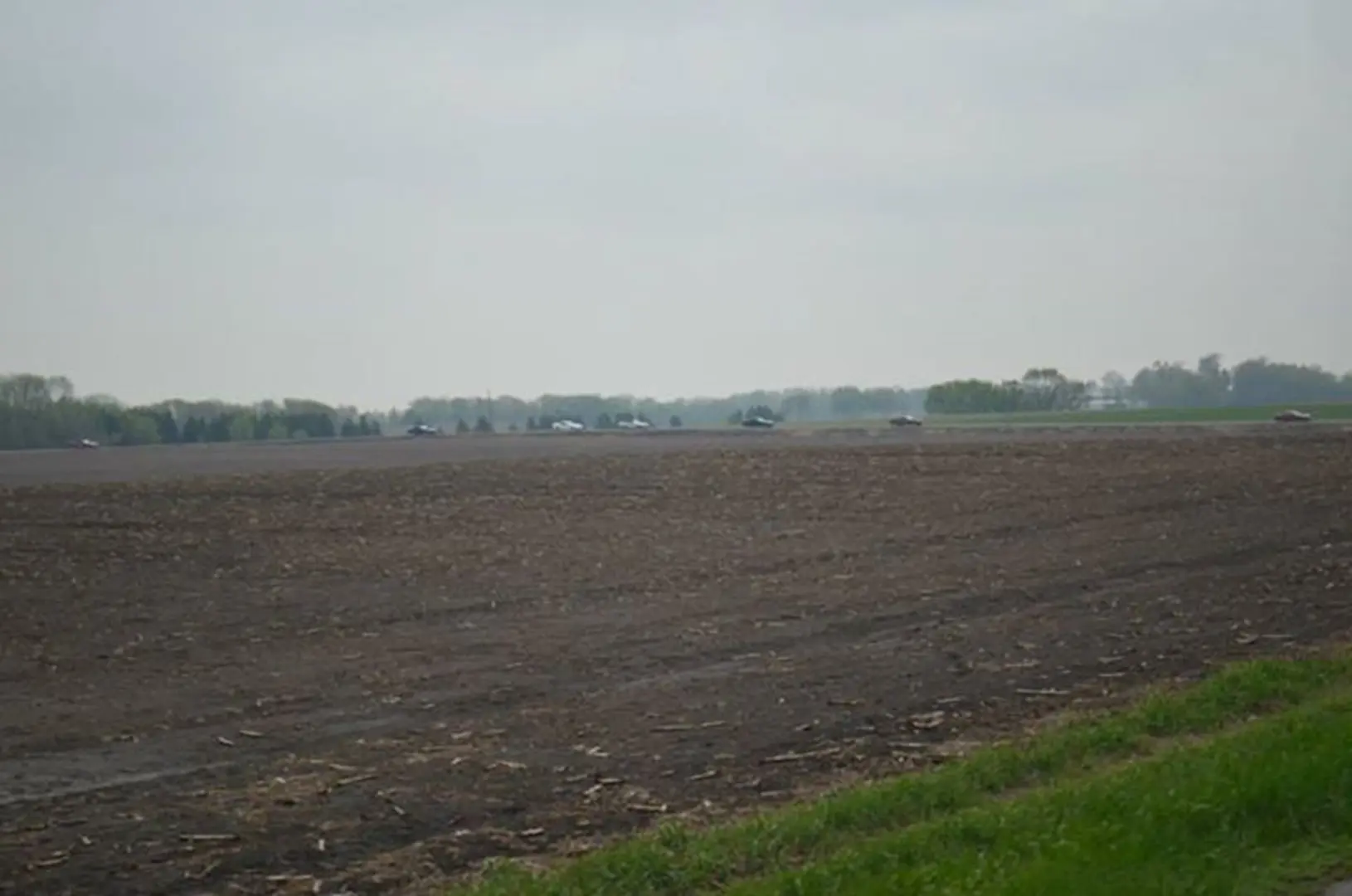 Expansive field with distant trees