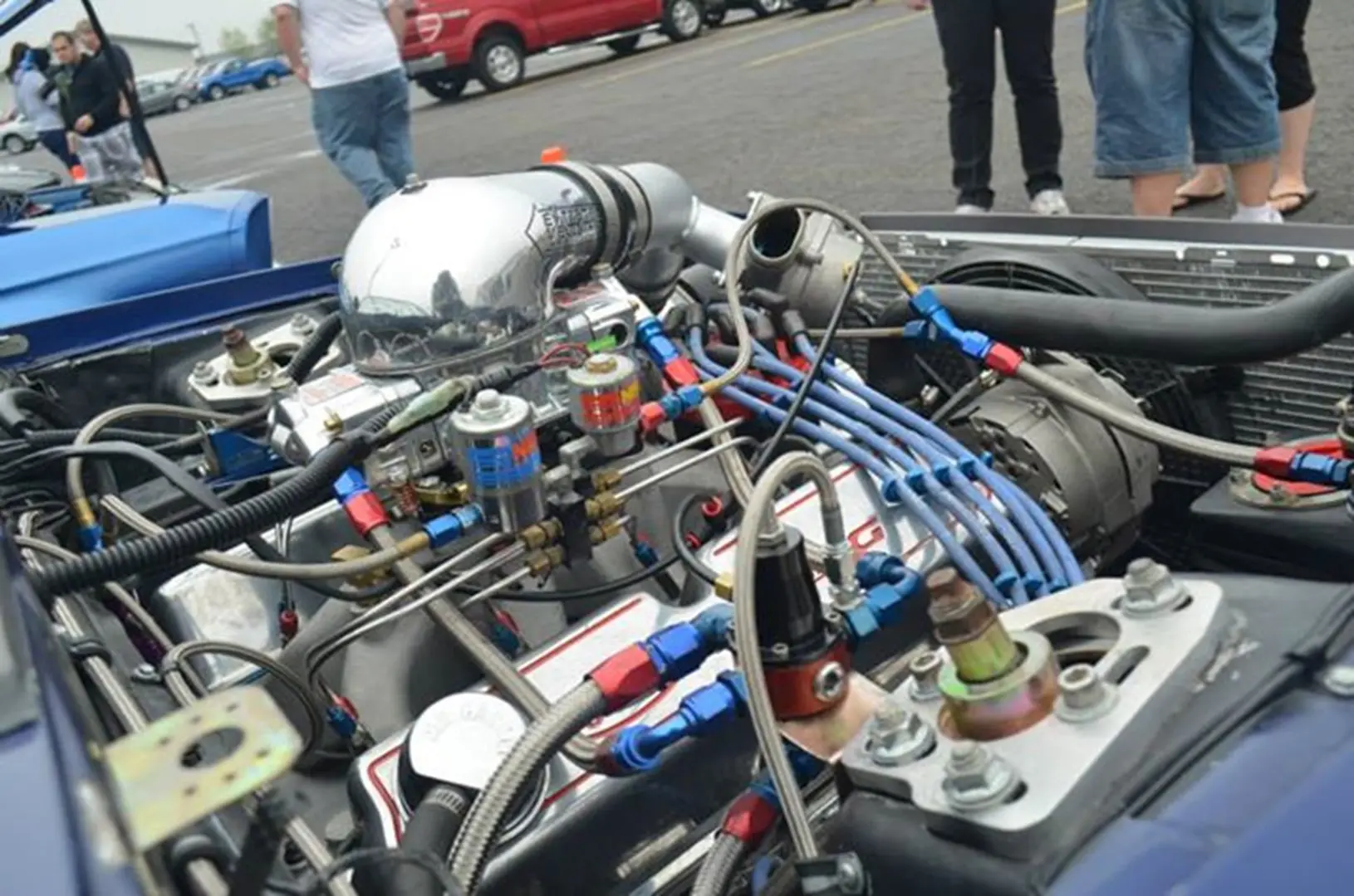High-performance engine close-up
