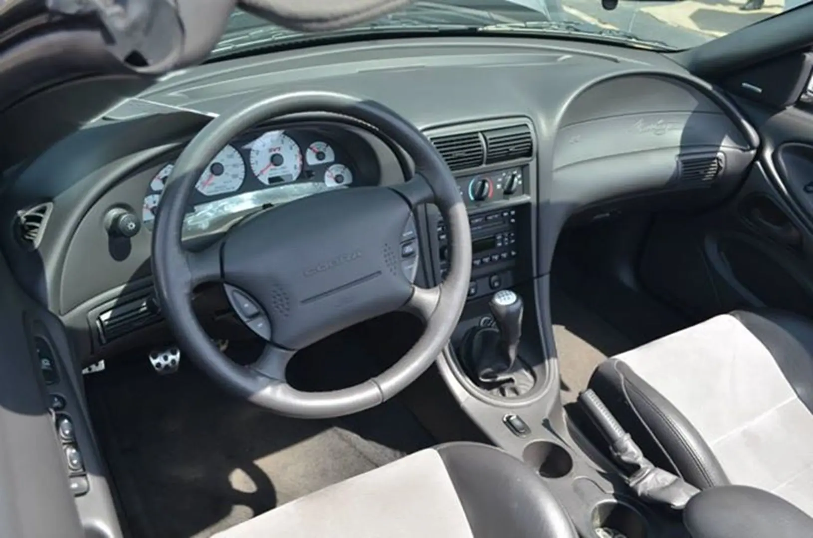 Dashboard and steering wheel close-up