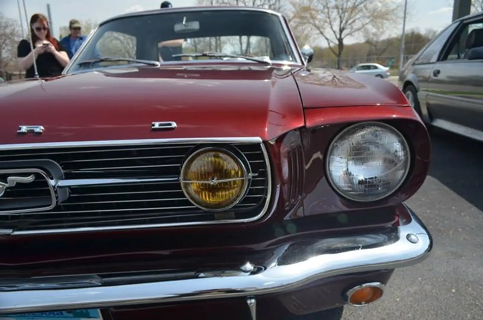 Retro vehicle at a car show