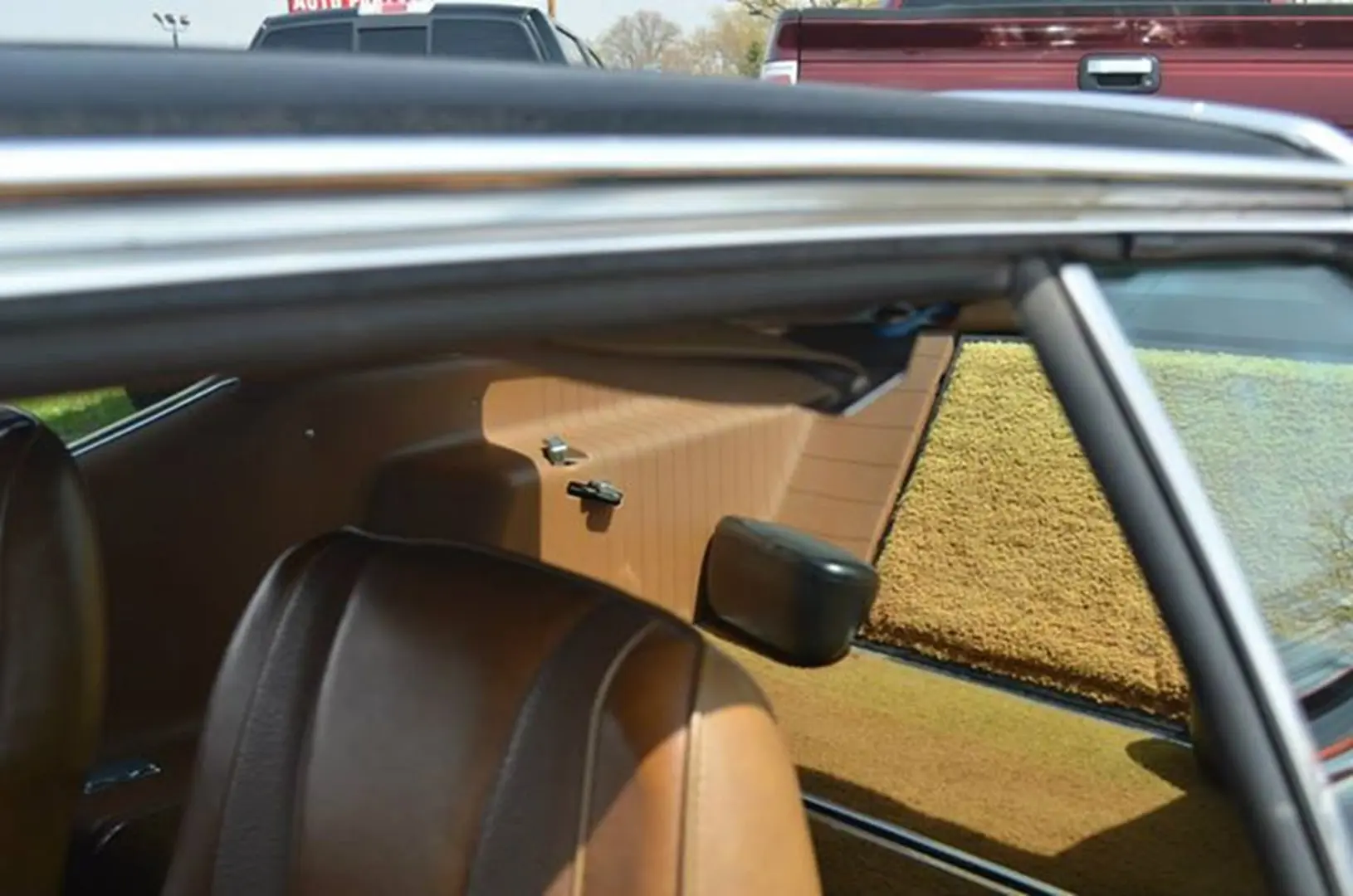 Vintage car door and window detail