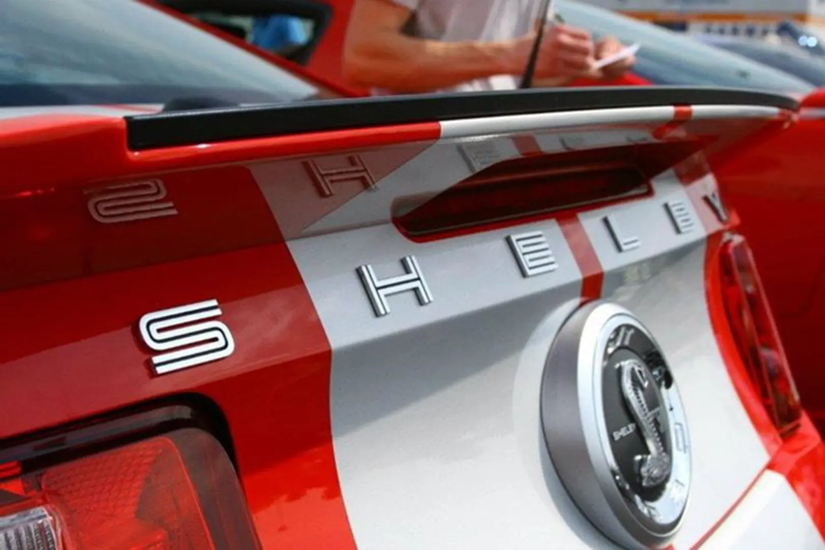 Mustang with Shelby logo detail