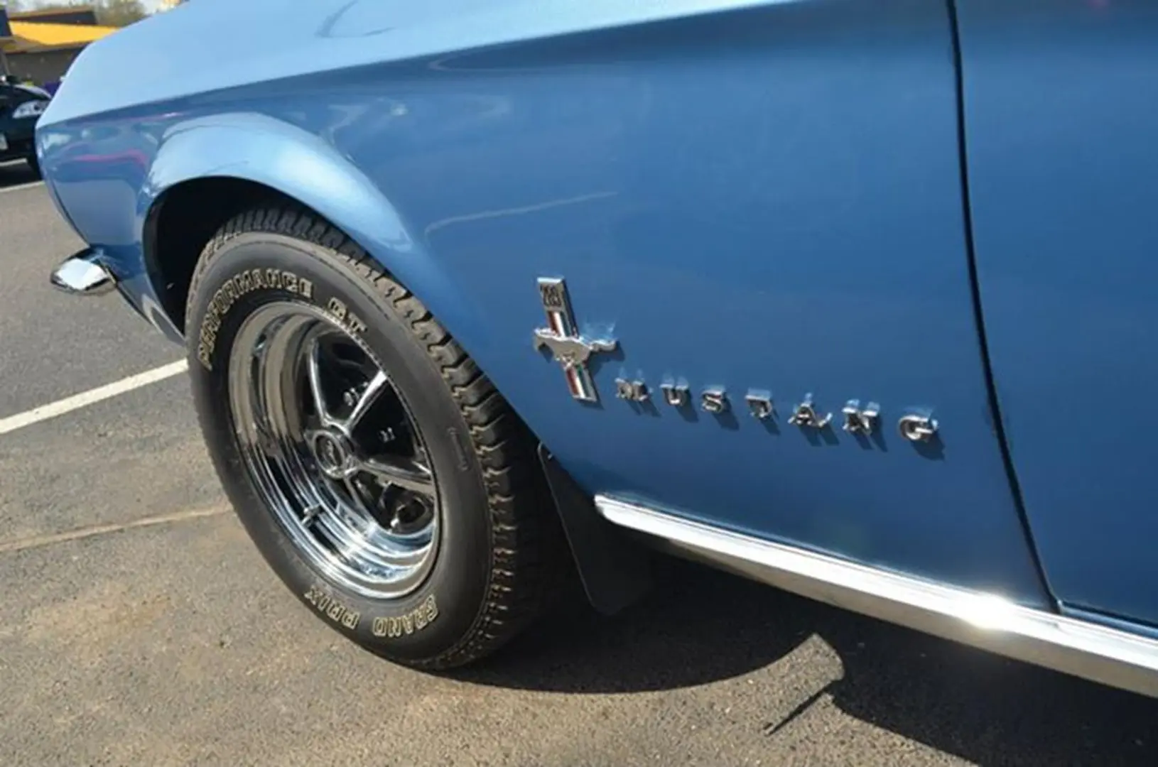 Shiny vintage car emblem