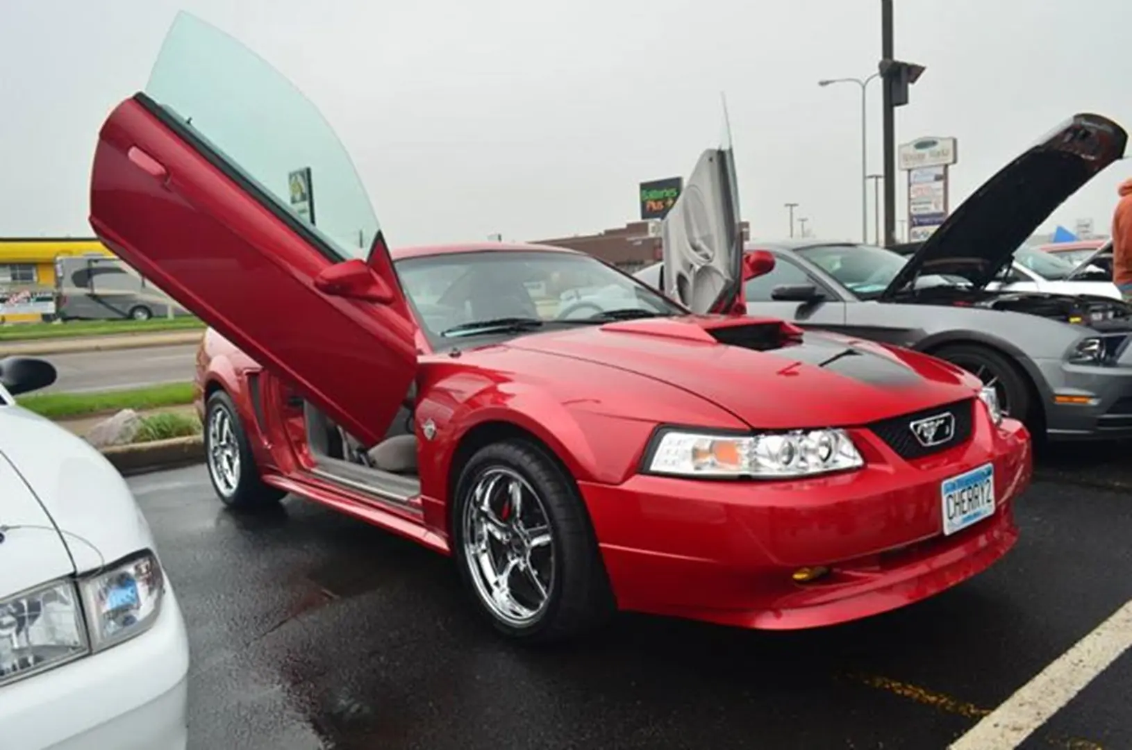 Modified car with unique door design