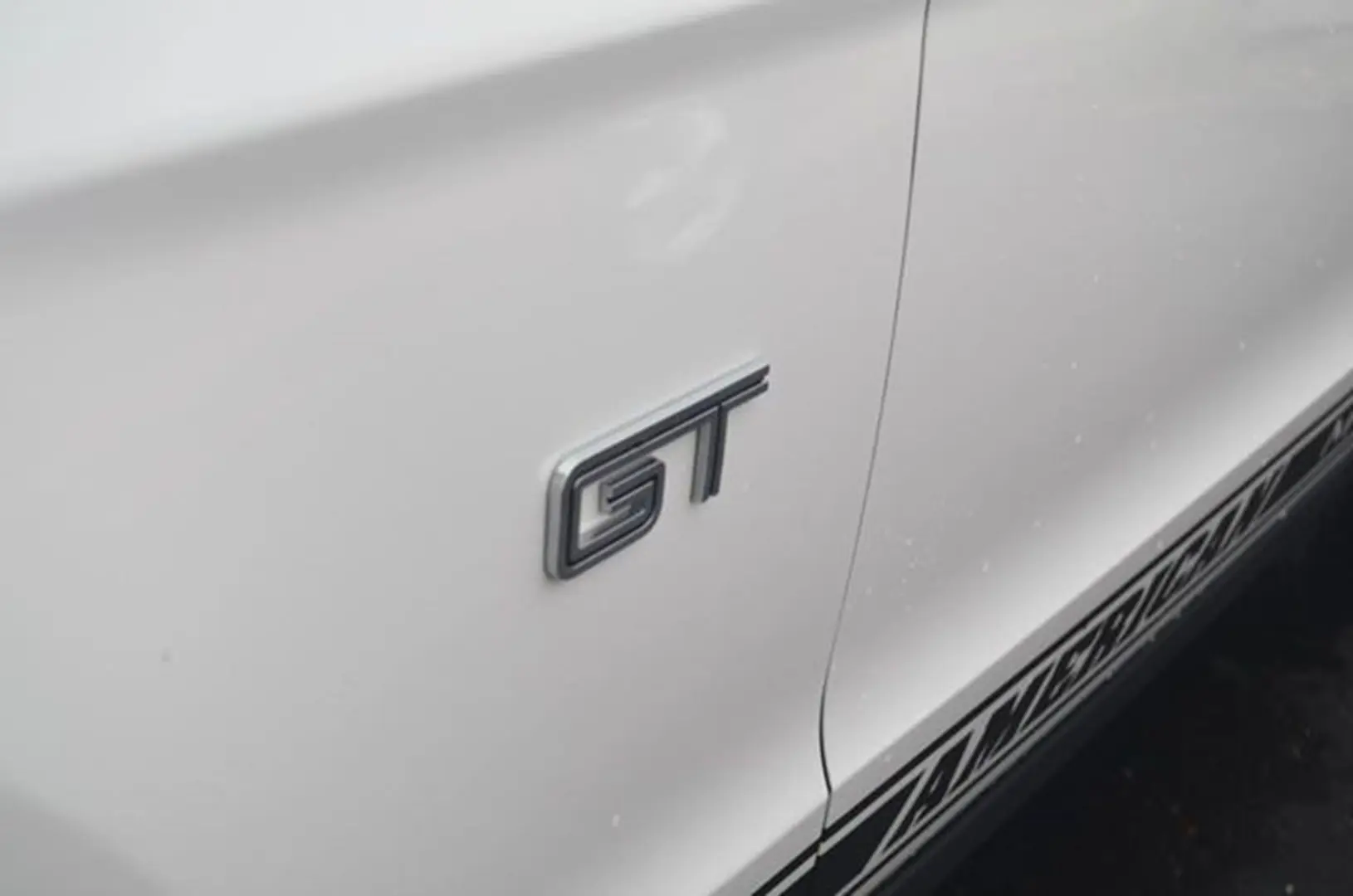 Close-up of GT emblem