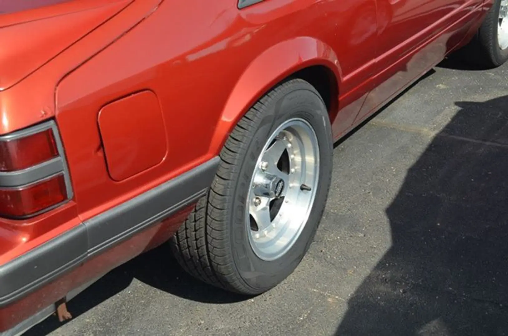 Vintage car wheel detail