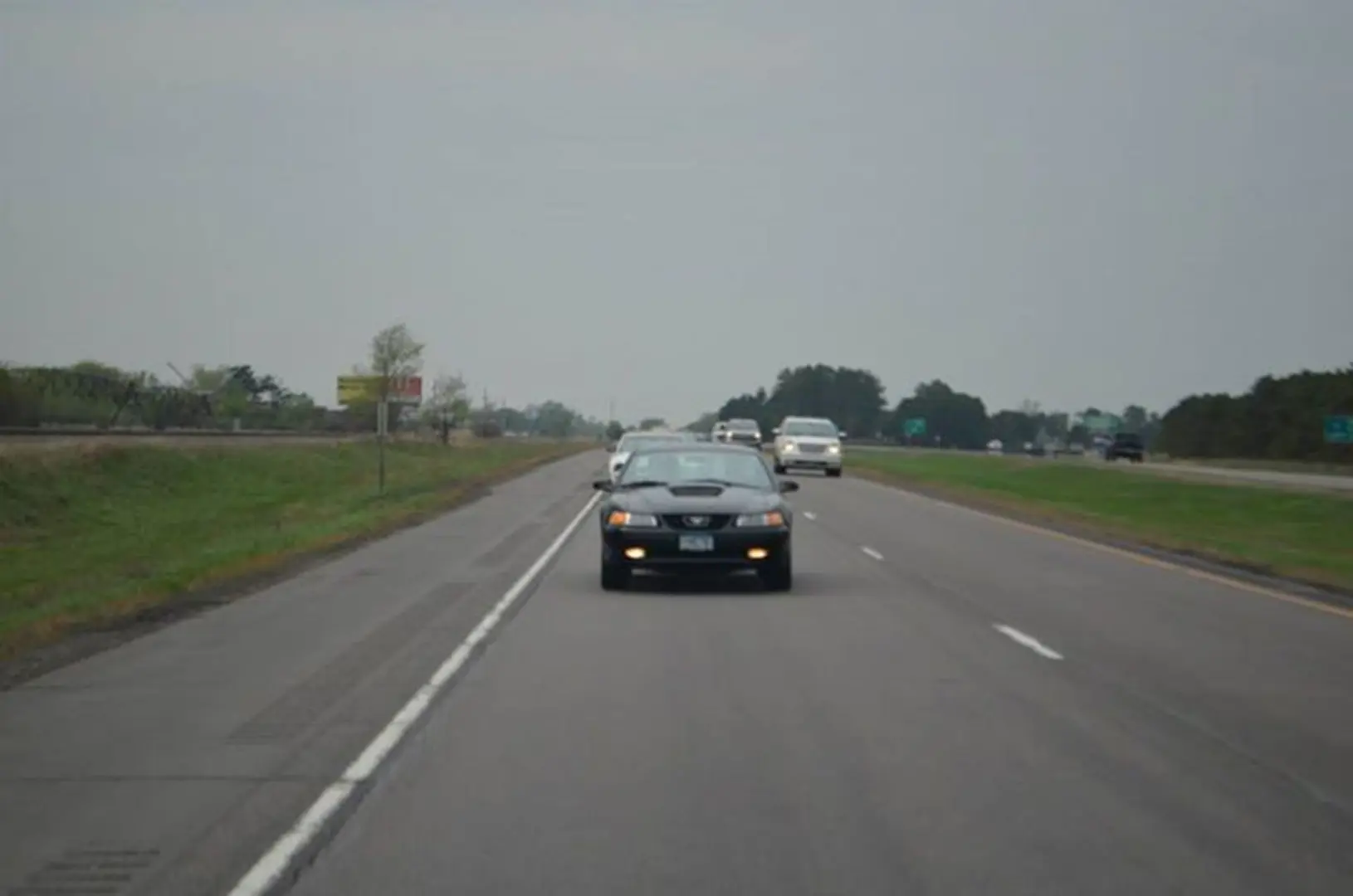 Vehicle on a rural road