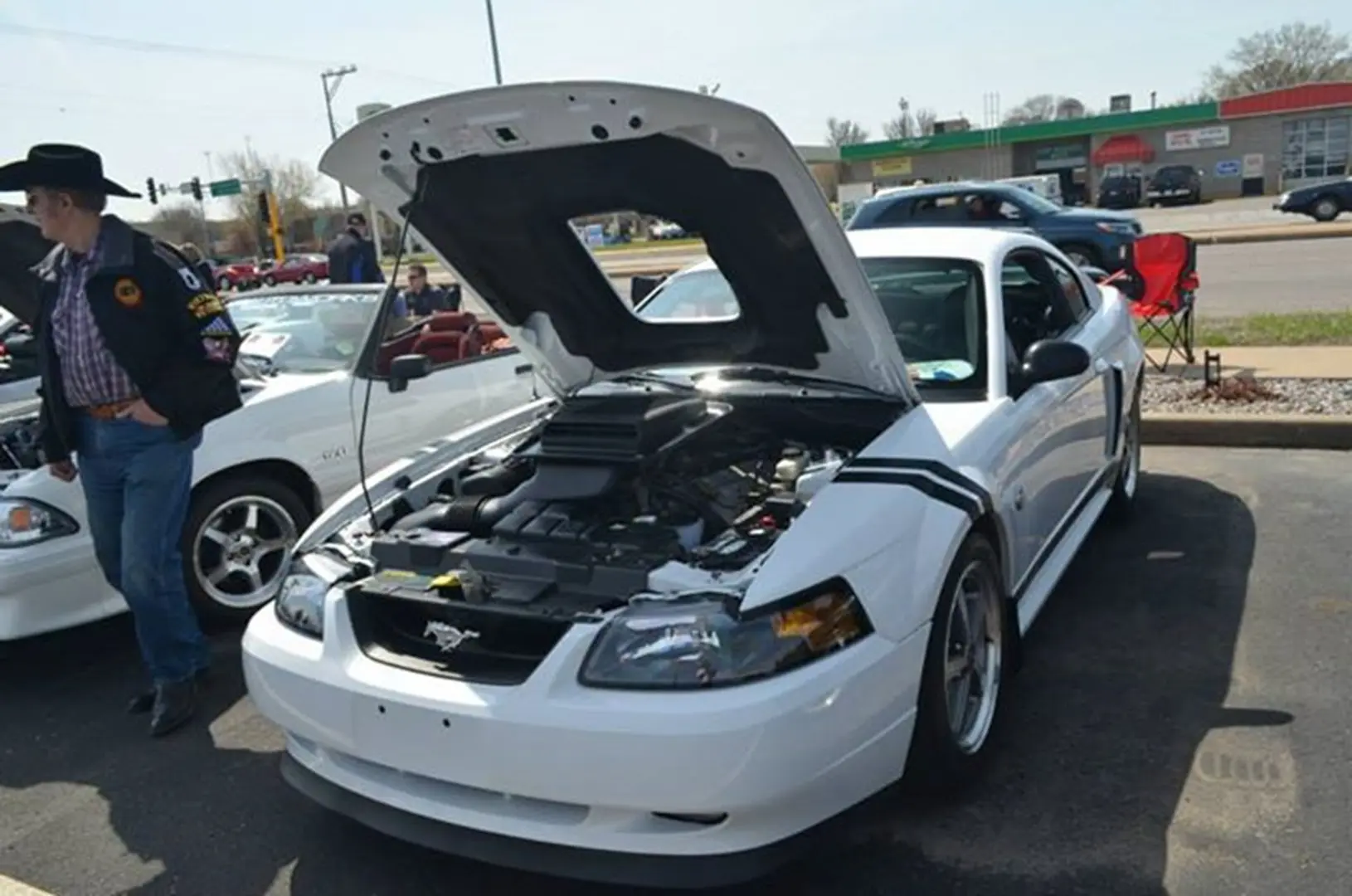Mustang displayed at auto event