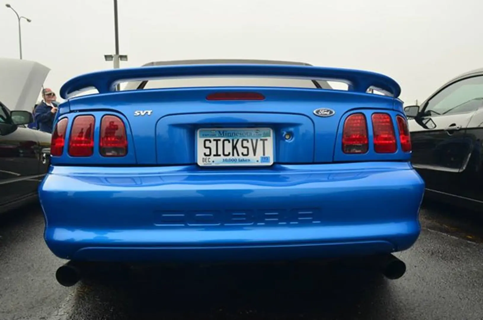 Sports car with "SICKSVT" license plate