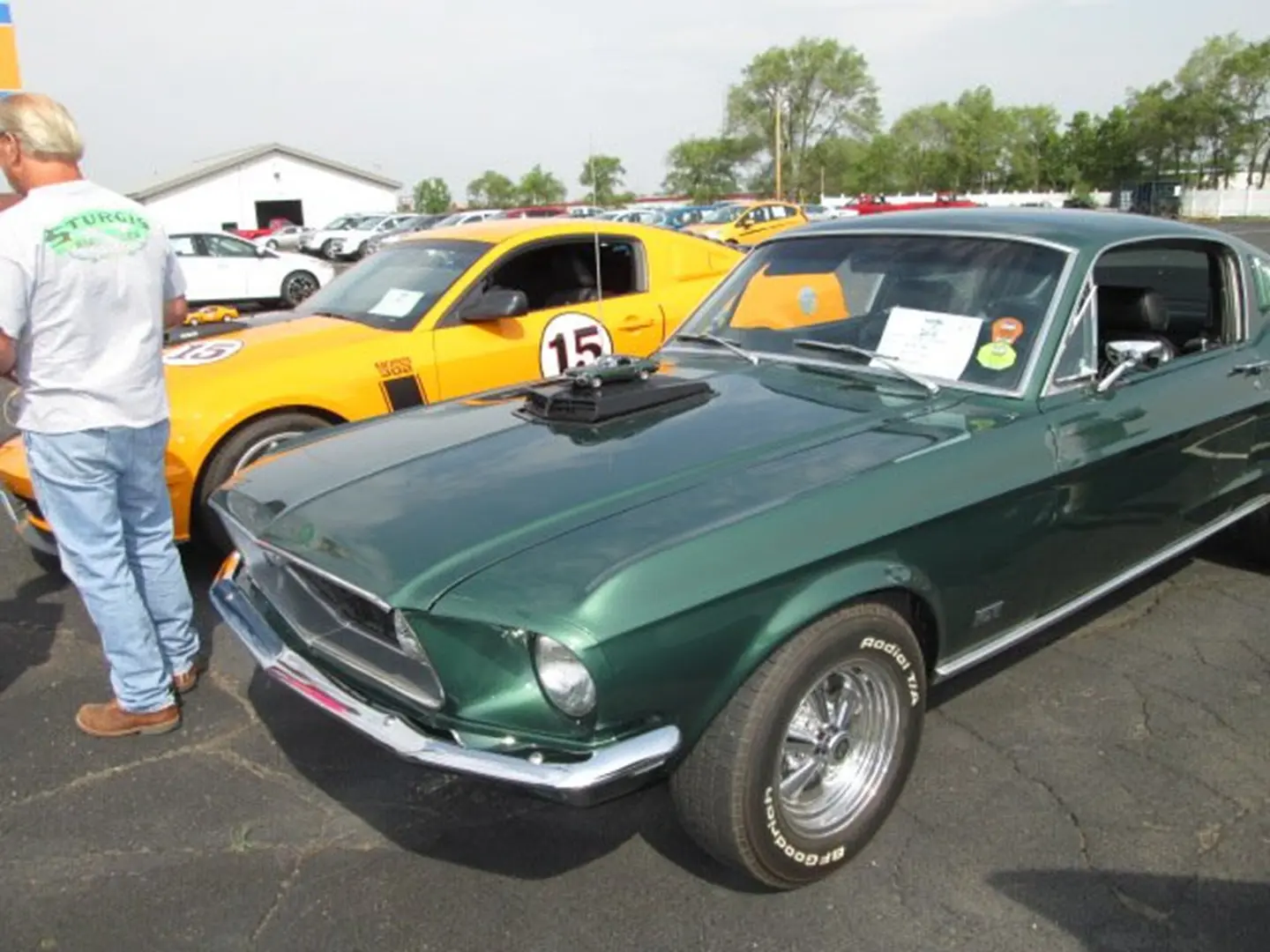 Vintage cars parked side by side