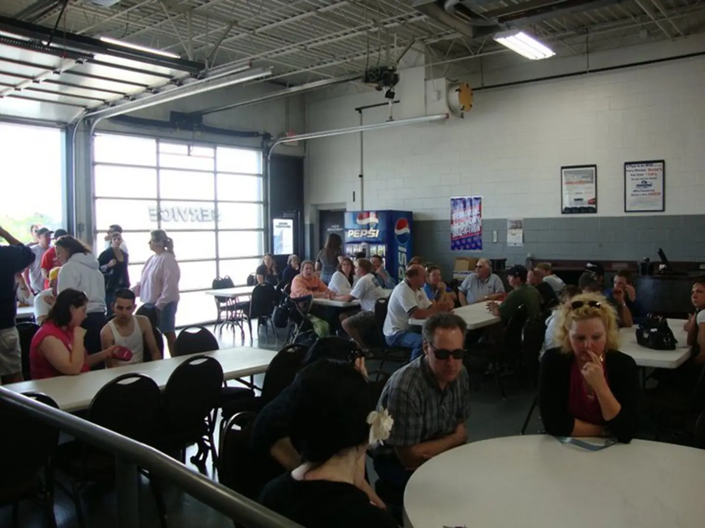 Group of people in a hall