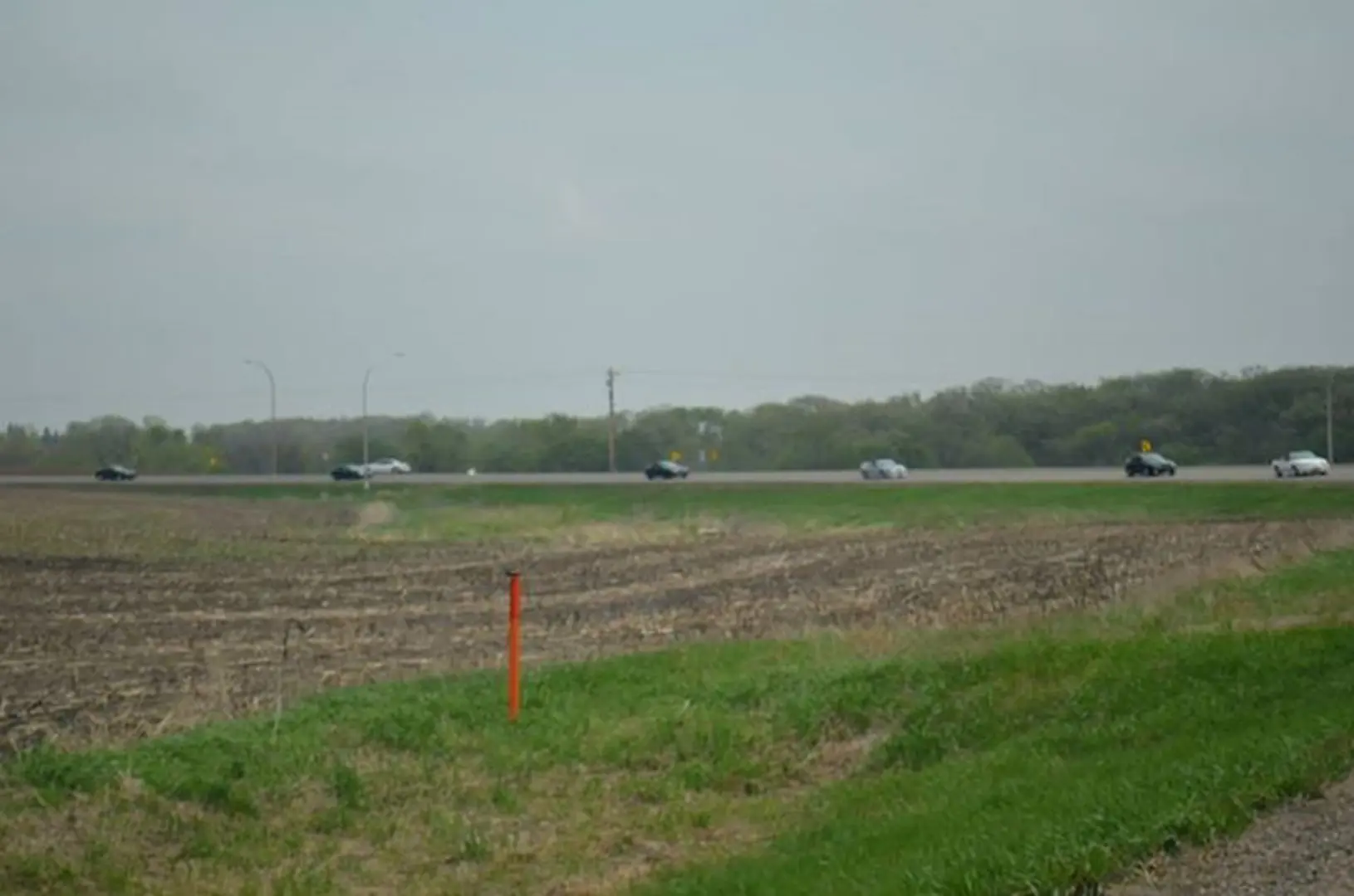 Vehicles on a country road