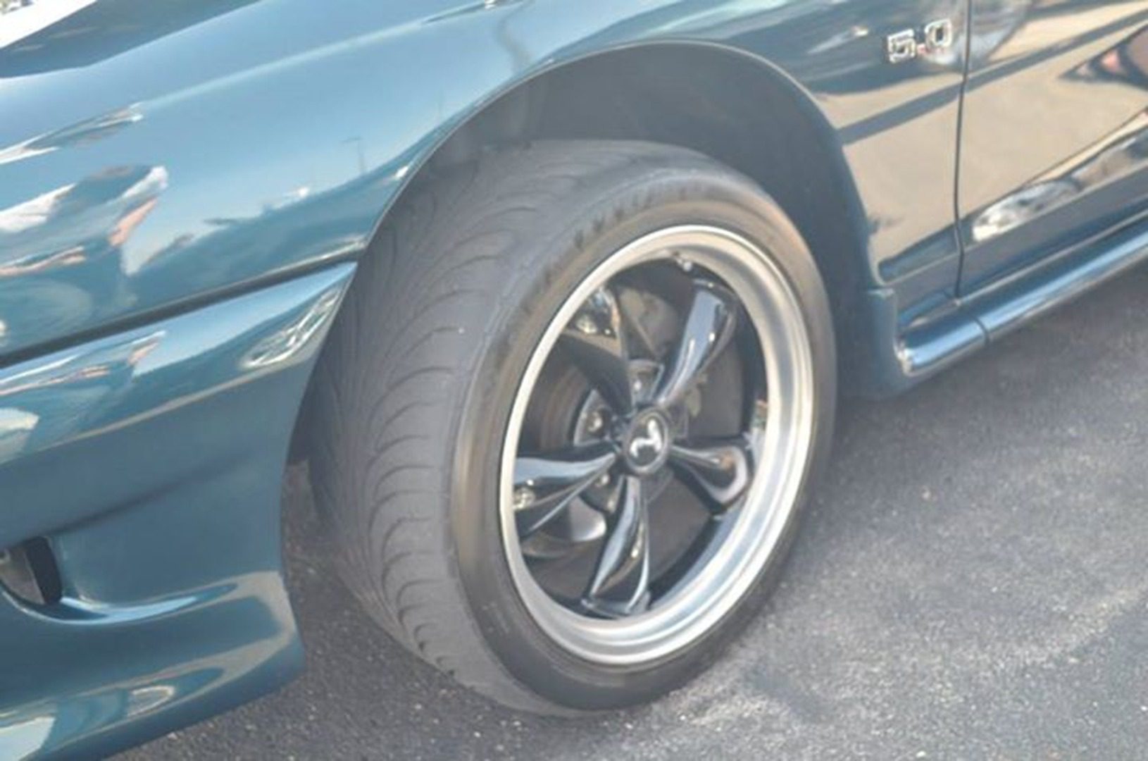 Close-up of a car tire